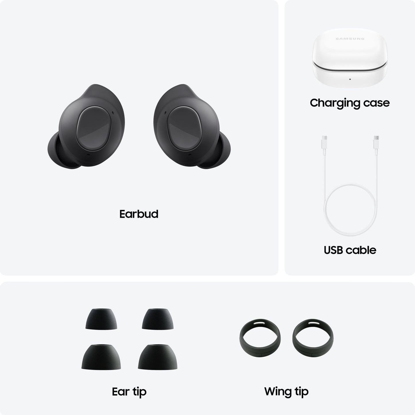 Samsung GALAXY BUDS FE GRAPHITE Headphones True Wireless Stereo (TWS) In-ear Calls/Music/Sport/Everyday Bluetooth