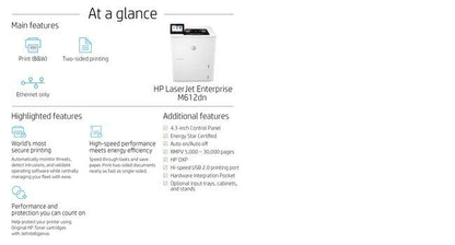 HP LaserJet Enterprise M612dn, Print, Two-sided printing