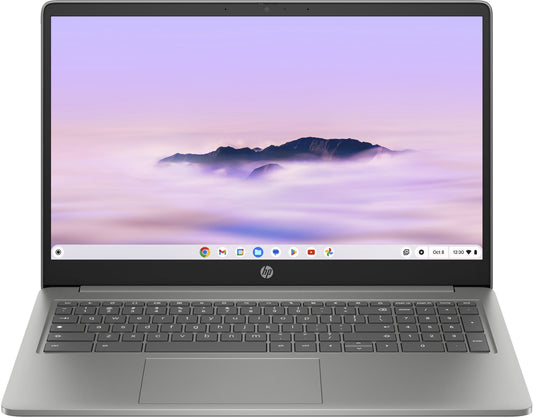 HP Chromebook 15a-nb0004na Intel® Core™ i3 i3-N305 39.6 cm (15.6") Full HD 8 GB LPDDR5-SDRAM 256 GB Flash Wi-Fi 6 (802.11ax) ChromeOS Silver