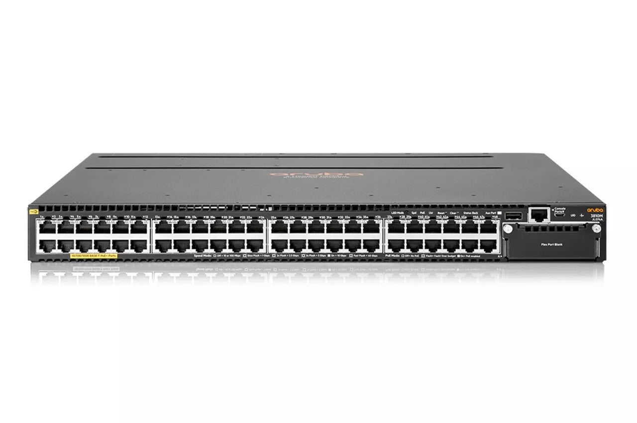 Aruba 3810M 48G PoE+ 1-slot Managed L3 Gigabit Ethernet 10/100/1000 PoE 1U